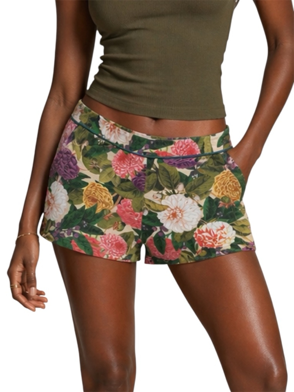 ANTHROPOLOGIE Floral Shorts US 4 Small